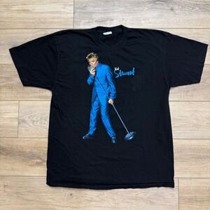 Vintage Rod Stewart All Rod All Night 1998‎ Tour T-Shirt Black XL Single Stitch